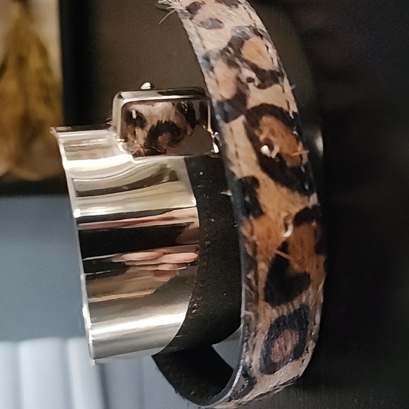 ZARA Gold and Brown Leopard Print Women's Bracelet - Picture 11 of 14